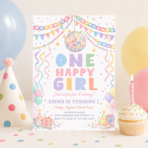 Une fille heureuse Anniversaire Disco Fantaisiste