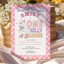 Une Fille Pink One Silly Goose - Rétro Fille Premi