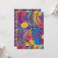 une fleur colorée et un motif feuille sur un bac b