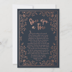 Invitation Une Fois Sur Un Baby shower De Histoire