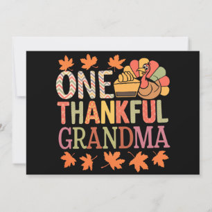 Invitation Une Grandma Nana Turquie Thanksgiving Day