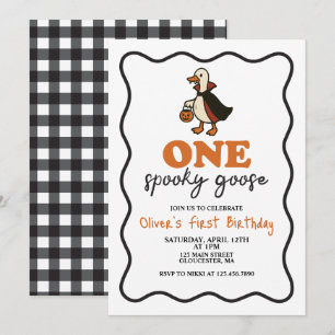 Invitation Une Halloween d'oie effrayante