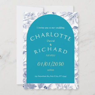 Invitation Une histoire d'amour commence – Le jour de notre m