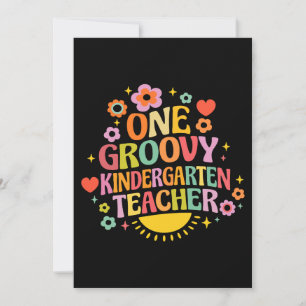 Invitation Une institutrice de maternelle super cool