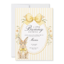 Une jolie petite Fête de Bébé Lapin Floral Nœud Ja