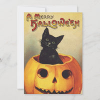 Une joyeuse Halloween par Ellen Clapsaddle, Chat V