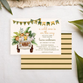 Invitation Une jungle sauvage Animaux Safari Baby shower
