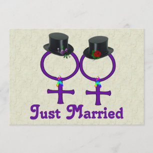 Invitation Une lesbienne mariée