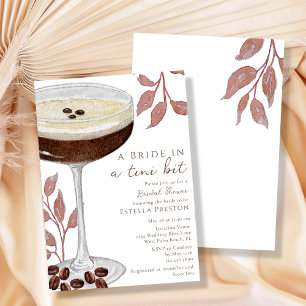 Invitation Une mariée dans une Fête des mariées Tini Bit Mart