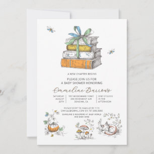 Invitation Une nouvelle étape commence Shower Cottagecore Béb