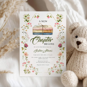 Invitation Une nouvelle histoire commence Shower de bébé livr