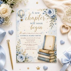 Invitation Une nouvelle histoire de chapitre livre Fête de bé