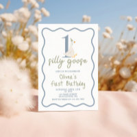 Une oie soie bleue et verte