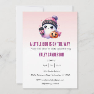 Invitation Une petite boo est en route Invitation, Halloween