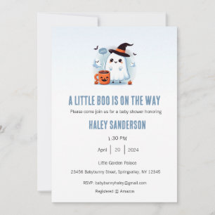 Invitation Une petite Boo est en route Invitation, Halloween