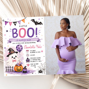 Invitation Une petite boule est presque due Photo de Baby Sho