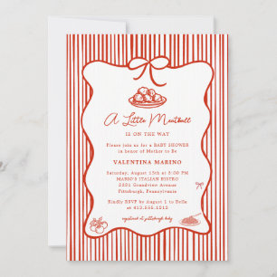 Invitation Une petite boulette est en route Doodle Baby Showe
