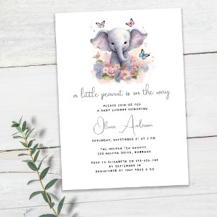 Invitation Une petite cacahuète se trouve sur le Baby shower 