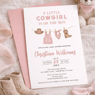 Invitation 🤠 Une Petite Cowgirl Est En Route