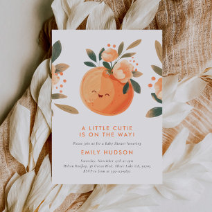 Invitation Une Petite Cutie Se Trouve Sur Le Chemin Du Baby s