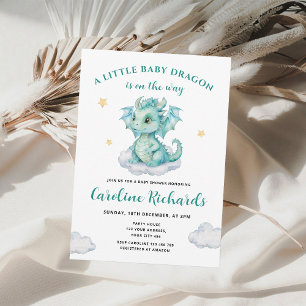 Invitation Une petite dragonne arrive Baby Shower
