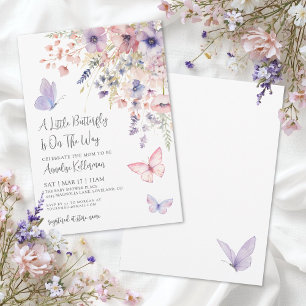 Invitation Une petite fée papillon Shower de bébé