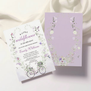 Invitation Une petite fête de bébé Floraison Sauvage de Print