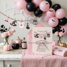 Une petite fête Halloween rose pour Baby Shower
