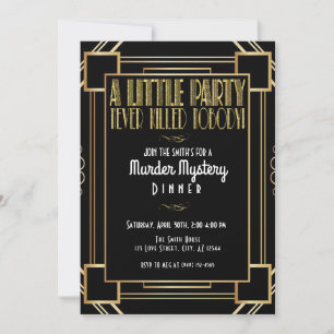 Invitation Une petite fête n'a jamais tué personne Meurtre My