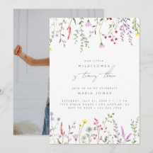 Une Petite Fille Fleur sauvage Fête d'Anniversaire