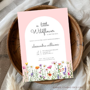 Invitation Une petite fille Wildflower