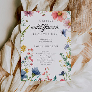 Invitation Une petite fille Wildflower