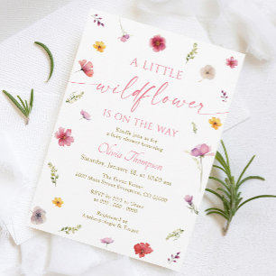 Invitation Une petite fille Wildflower