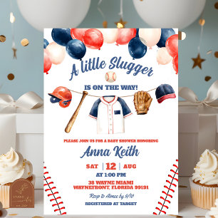 Invitation Une petite frappe arrive Baby Shower