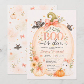 Invitation Une petite frayeur est prévue pour la Baby Shower