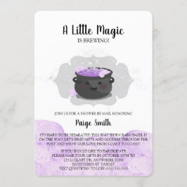 Invitation Une Petite Magie Brûle Le Baby shower Par La Poste