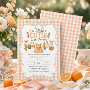 Invitation Une petite mignonne est en route Baby Shower
