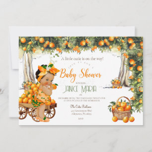 Invitation Une petite mignonne est sur le chemin Baby shower 