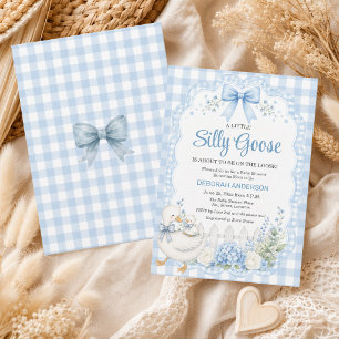 Invitation Une Petite Oie Ridicule Baby Shower Cottagecore Bl