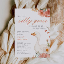 Une Petite Petite Petite Oie Baby shower Invitatio