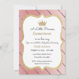 Invitation Une petite princesse est en route Invitation, Diad