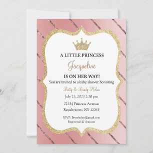 Invitation Une petite princesse est en route Invitation, Diad