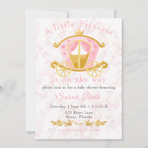 Invitation Une petite princesse est sur le chemin de l'invita