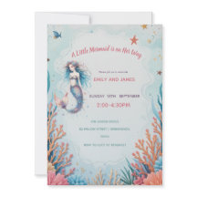 Une petite sirène est sur son chemin Baby shower o