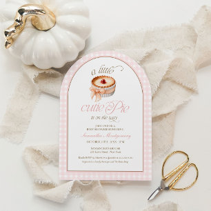Invitation Une petite tarte mignonne est en route Baby Shower