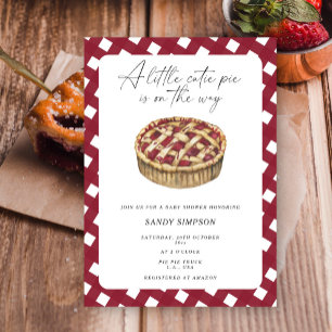 Invitation Une petite tarte mignonne est en route Baby Shower