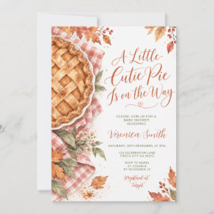 Invitation Une petite tarte mignonne Fête de naissance Floral