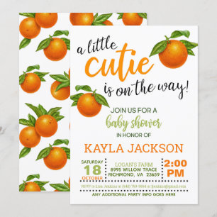 Invitation Une petite ville est sur le Baby shower Way