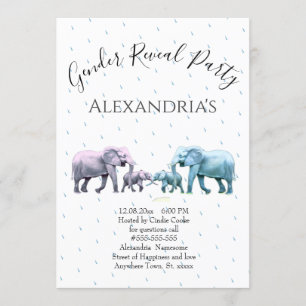 Invitation Une révélation sur le genre des éléphants roses et