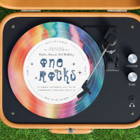 Une roche | Tie Dye Rock'n'roll Vinyl Record